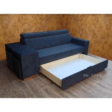 Sofa z zagłówkami...