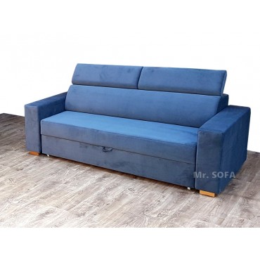 dwuosobowa sofa z zagłówkami